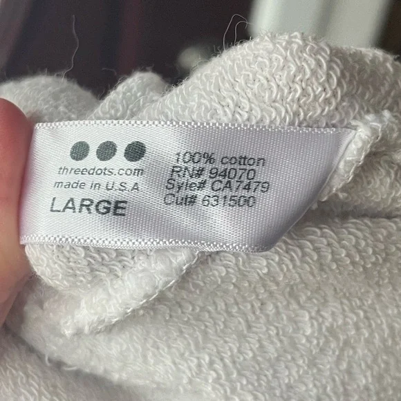 Three Dots Oversized Long Hoodie - Picture 4 of 4